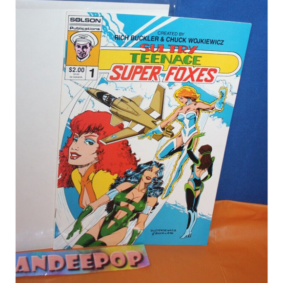 Solson Sultry Teenage Super Foxes 1987 Number 1 Comic Book - Picture 1 of 4
